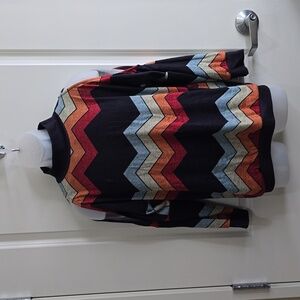 Lou‎ Keith Retro Look Open Shoulder Long Sleeve Top Size Small